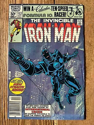 Buy Iron Man 152 VF- 7.5 Very Fine- 1st Appearance Of Stealth Armor 1981  Bronze Age • 3.10£