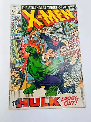 Buy Marvel Comics - The Uncanny X-Men Issue 66 Silver Age Comic Incredible Hulk • 69.99£