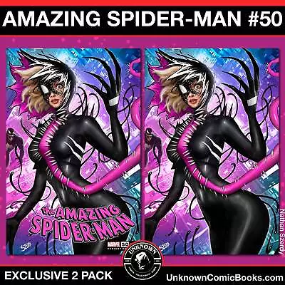 Buy [2 Pack] Amazing Spider-Man #50 Unknown Comics Nathan Szerdy Exclusive Var (05/2 • 25.63£