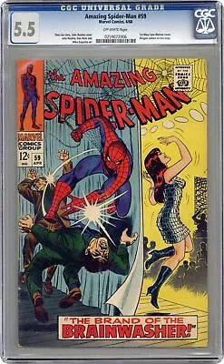 Buy Amazing Spider-Man #59 CGC 5.5 1968 0259072006 • 139.79£