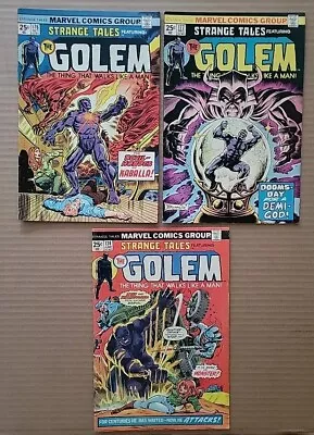 Buy Strange Tales #174 176 & 177 1st App & Origin Of Golem Bronze Horror Marvel 1974 • 27.95£
