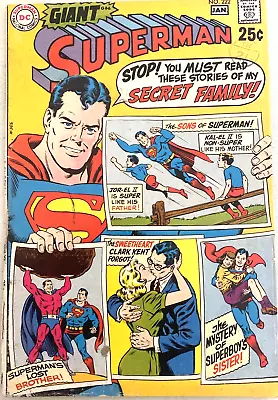 Buy Superman. # 222. 1st Series. Jan 1970. (68 Pages). Curt Swan-art. Vg+ 4.5 • 16.99£