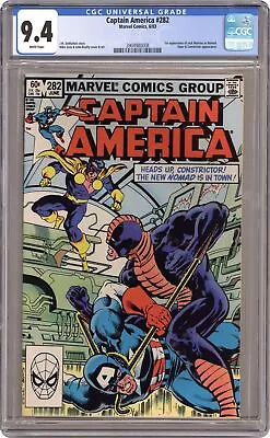 Buy Captain America #282 CGC 9.4 1983 3904980008 • 57.47£