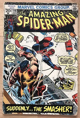 Buy Amazing Spider-Man #116 1st Smasher; Adapted Spectacular Mag #1; Terrific Ten Ad • 78.02£