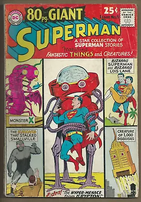 Buy *giant Superman Annual #6*dc Comics 1965*silver Age*80 Page*bizarro Lois Lane*gd • 10.09£