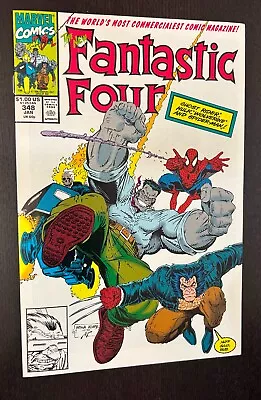 Buy FANTASTIC FOUR #348 (Marvel Comics 1990) -- 1st New Team -- Wolverine Spider Man • 5.27£