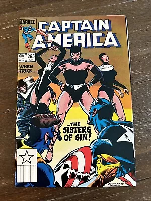 Buy Captain America #295 (Marvel 1984) 1st Cover Of The Sinister Sisters VF/NM • 13.98£