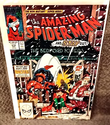 Buy AMAZING SPIDER-MAN #314 NM 1989 Marvel - Todd McFarlane Art/cover - Christmas • 17.05£