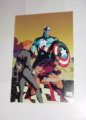 Buy Avengers Poster #181 Captain America Wolverine Black Widow Poster Jim Lee • 46.59£