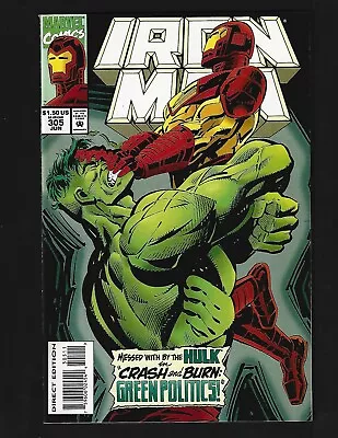 Buy Iron Man #305 NM- Hopgood 1st Full Hulkbuster Armor Hulk Bethany Cabe Solo Story • 13.23£