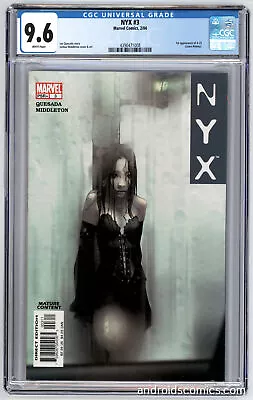 Buy NYX #3 ~ CGC 9.6 ~ 1st App. Of X-23 (Laura Kinney) • 482.27£