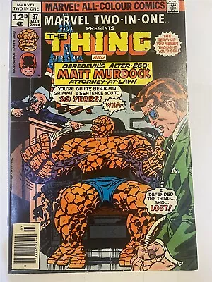 Buy MARVEL TWO-IN-ONE #37 The Thing UK Price Marvel Comics 1978 VF • 2.49£