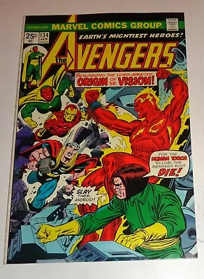 Buy Avengers #134 Orgin Vision Glossy Nm 9.2 1975 High Grade • 39.62£