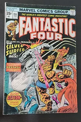 Buy Fantastic Four 155 Silver Surfer Appearance Doctor Doom Cameo • 14£