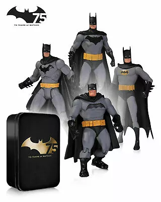 Buy BATMAN 75TH ANNIVERSARY ACTION FIGURE 4 PACK SET 2 Dc Comics • 65£