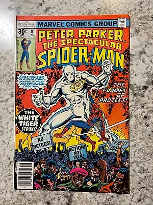 Buy Spectacular Spider-Man #9 (Marvel Comics 1977) First App Of White Tiger • 19.42£