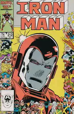 Buy Iron Man (1st Series) #212 VF; Marvel | 25th Anniversary Frame Cover - We Combin • 9.31£