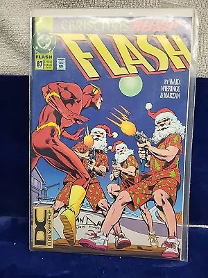 Buy FLASH  #87  MARK WAID  (DC 1987)  Christmas Rush • 2.24£