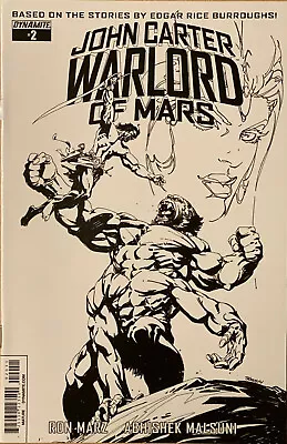 Buy John Carter Warlord Of Mars #2 Dynamite Comics 2014 B&W Variant Comic Book • 2.91£
