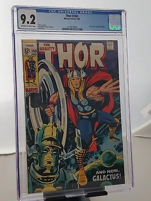 Buy Mighty Thor #160 CGC 9.2 1273677005 Galactus Vs Ego MCU 1969 • 380.53£