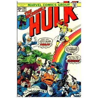 Buy Incredible Hulk #190  - 1968 Series Marvel Comics Fine [q* • 9.06£