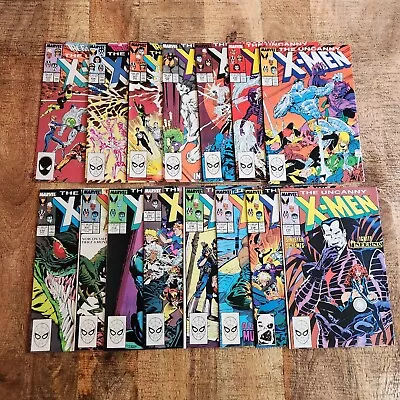 Buy Uncanny X-Men #225-239 Marvel Comic Book Lot Of 15 NM- Psylocke Wolverine Rogue • 97.07£