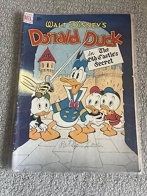 Buy Walt Disney's Donald Duck The Old Castle's Secret Dell Comic 1948 Carl Barks 189 • 108.73£