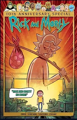 Buy Rick And Morty 10th Anni Special #1 Cvr D 1:10 Copy Stresing  • 38.99£