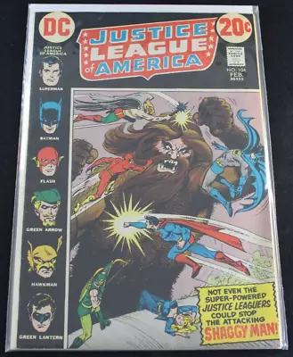 Buy 1973 Justice League Of America 104 Shaggy Man VG-FN Comic • 3.08£