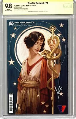 Buy Wonder Woman #774B Middleton Variant CBCS 9.8 Signed Cloonan 2021 23-0CA0254-006 • 155.32£