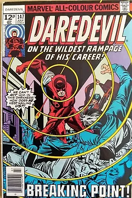 Buy Daredevil  #147 - FN- (5.5) - Marvel 1977 - 12p UK Price Copy - Gil Kane Art • 4.99£