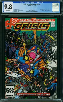 Buy Crisis On Infinite Earths #12 CGC 9.8 DC 1986 Superman! Batman! Giant! P2 422 Cm • 97.08£