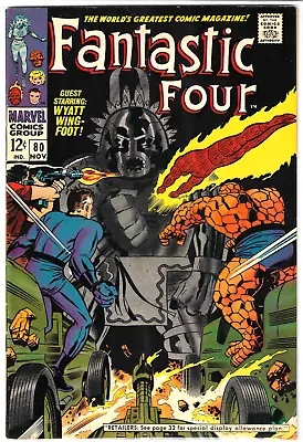 Buy Fantastic Four (1968) #80 First Living Totem Stan Lee Jack Kirby Marvel Comics • 21.72£