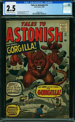 Buy Tales To Astonish #12 CGC 2.5 Atlas Comics 1960 Pre Hulk! Jack Kirby! N2 Cm Bin • 138.86£