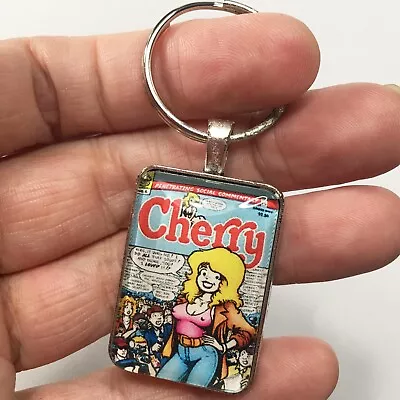Buy Cherry #5 Cover Pendant With Key Ring And Necklace Comic Book Jewelry Poptart • 12.07£
