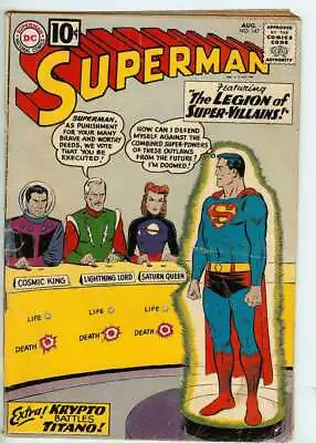 Buy Superman #147 2.5 // 1st Appearance Of The Legion Of Super-villains 1961 • 83.87£
