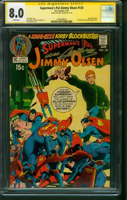 Buy Superman Pal Jimmy Olsen 135 CGC SS 8.0 Neal Adams 1/1971 2nd Darkseid • 372.76£