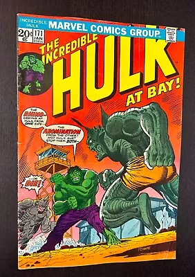Buy INCREDIBLE HULK #171 (Marvel Comics 1974) -- Bronze Age Abomination -- VG- • 13.97£