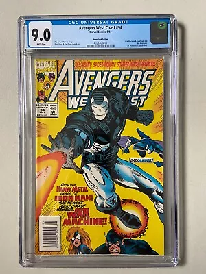 Buy Marvel Comics Avengers West Coast #94 CGC 9.0 War Machine Darkhawk Dr.Demonicus • 77.66£