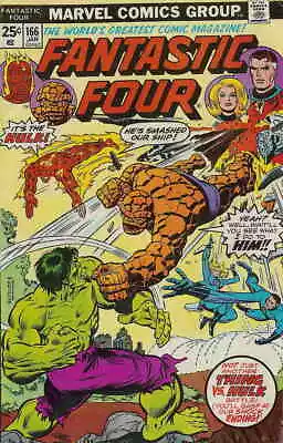 Buy Fantastic Four (Vol. 1) #166 FN; Marvel | Hulk Vs The Thing - We Combine Shippin • 21.74£