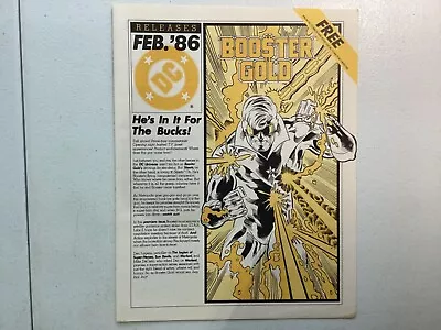 Buy Booster Gold DC Releases February 1986 1st App James Gunn Optioned VF/FN • 11.65£