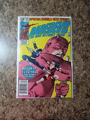 Buy Daredevil 181 Death Of Elektra And Bullseye Appearance 1982 VF/NM • 24.85£
