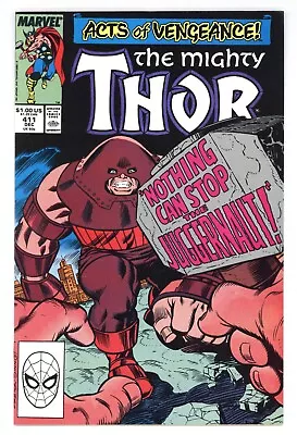 Buy Thor 411 Intro New Warriors! Juggernaut! Beta Ray Bill! 1989 Marvel Comics L107 • 10.62£