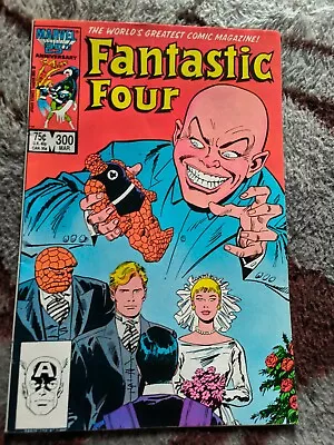 Buy Fantastic Four  # 300 Vf 1987 Wedding Of Torch & Alicia Masters ! Puppet Master • 5£