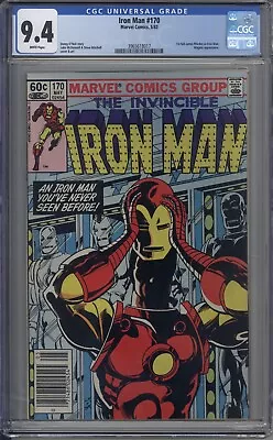 Buy Iron Man # 170 CGC 9.4 First Appearance Of James Rhodes !NEWSSTAND! • 93.19£