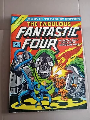 Buy Marvel Treasury Edition No 11. Fantastic Four. Jack Kirby Art. Fine  1976 Marvel • 16.99£