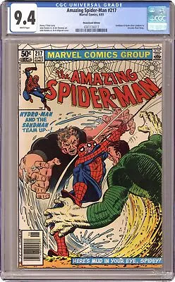 Buy Amazing Spider-Man #217N Newsstand Variant CGC 9.4 1981 4341136017 • 62.24£