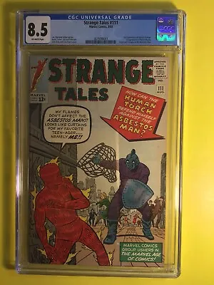 Buy Strange Tales #111 2nd Doctor Strange 1st Baron Mordo CGC 8.5 Rare Marvel 1963 • 1,708.53£