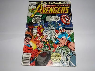 Buy Marvel The Avengers  - Issue 170 Apr 1978 UK Price Variant F/VF Bride Of Ultron  • 6.99£