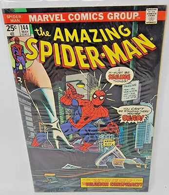 Buy AMAZING SPIDER-MAN #144 1975 Marvel 7.5 3rd App Gwen Stacy Clone Gil Kane Cover* • 33£